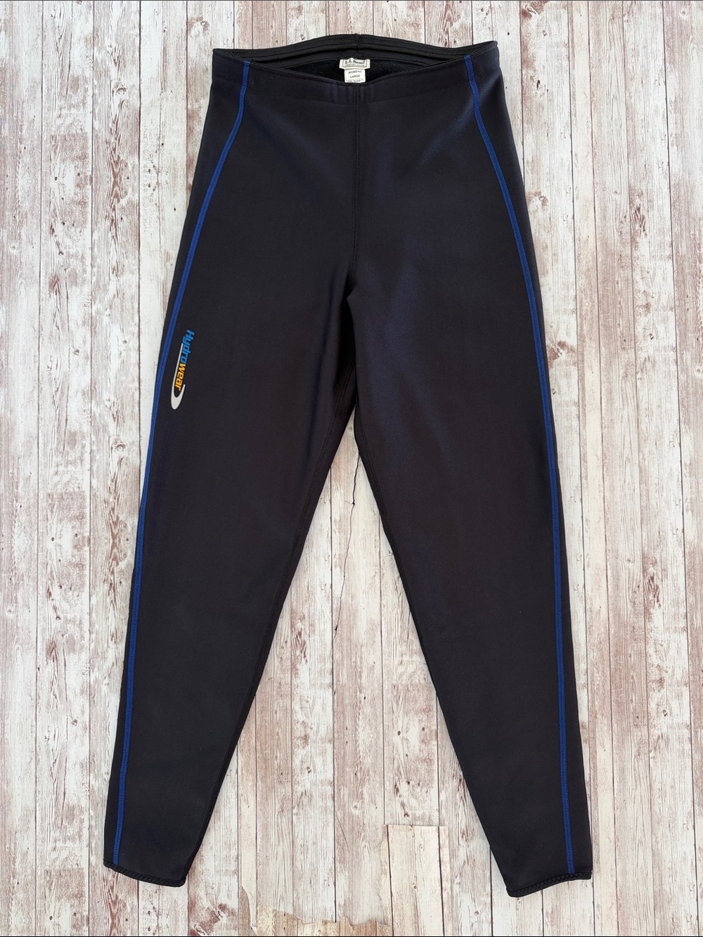 L.L. Bean Women's HydroWear Fleece Lined Softshell Hiking Pants sz Large Black